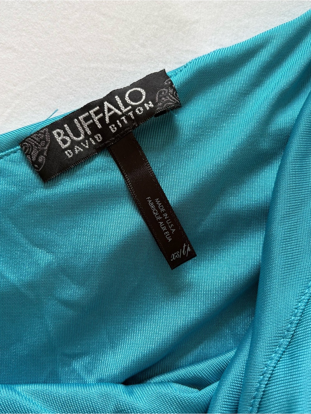One-Shoulder Teal Women’s top - Picture 2 of 4